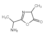 2-(1-氨乙基)-4-甲基-5(4H)-恶唑结构式