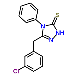 5-(3-Chlorobenzyl)-4-phenyl-2,4-dihydro-3H-1,2,4-triazole-3-thione Structure