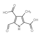 5-formyl-3-methyl-1h-pyrrole-2,4-dicarboxylic acid Structure