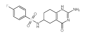 N-(2-amino-4-oxo-5,6,7,8-tetrahydro-1H-quinazolin-6-yl)-4-fluoro-benzenesulfonamide picture