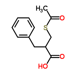 3-(Acetylsulfanyl)-2-benzylpropanoic acid Structure