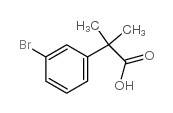 2-(3-溴苯基)-2-甲基丙酸结构式