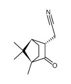 (1R-endo)-4,7,7-Trimethyl-3-oxobicyclo[2.2.1]heptan-2-acetonitril Structure