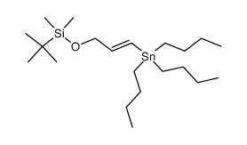 (E)-1-(tributylstannyl)-3-(tert-butyldimethylsiloxy)-1-propene结构式