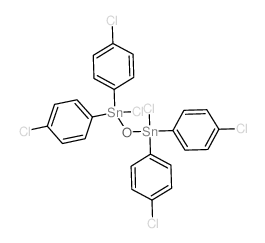 Distannoxane,1,3-dichloro-1,1,3,3-tetrakis(4-chlorophenyl)- Structure