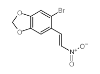 6-bromo-5-[(E)-2-nitroethenyl]benzo[1,3]dioxole结构式