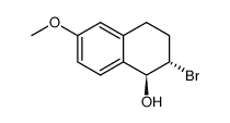 trans-2-bromo-1-hydroxy-6-methoxy-1,2,3,4-tetrahydronaphthalene Structure