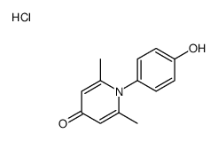 1-(4-hydroxyphenyl)-2,6-dimethylpyridin-4-one,hydrochloride Structure