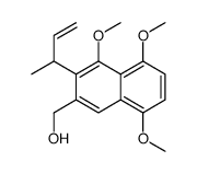 (3-but-3-en-2-yl-4,5,8-trimethoxynaphthalen-2-yl)methanol结构式