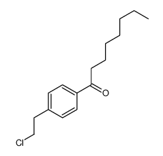 1-[4-(2-chloroethyl)phenyl]octan-1-one Structure