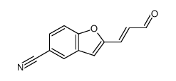 3-(5-Cyan-1-benzofuran-2-yl)acrolein结构式