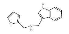 FURAN-2-YLMETHYL-(1H-INDOL-3-YLMETHYL)-AMINE结构式