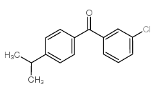 3-氯-4-异-丙基苯甲酮结构式