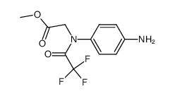 [(4-Amino-phenyl)-(2,2,2-trifluoro-acetyl)-amino]-acetic acid methyl ester Structure