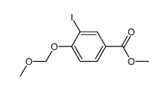 methyl 3-iodo-4-(methoxymethoxy)benzoate结构式