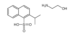 isopropylnaphthalene-1-sulphonic acid, compound with 2-aminoethanol (1:1)结构式