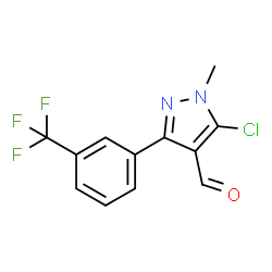 5-CHLORO-1-METHYL-3-[3-(TRIFLUOROMETHYL)PHENYL]-1H-PYRAZOLE-4-CARBOXALDEHYDE Structure