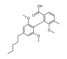 2-(2,6-dimethoxy-4-pentylphenyl)-3-methoxy-4-methylbenzoic acid Structure