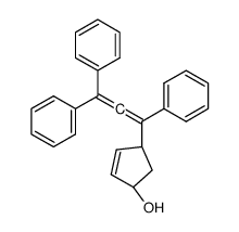 (1S,4S)-4-(1,3,3-triphenylpropa-1,2-dienyl)cyclopent-2-en-1-ol结构式