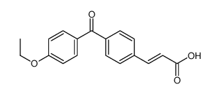 3-[4-(4-ethoxybenzoyl)phenyl]prop-2-enoic acid结构式