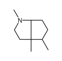 1,3a,4-trimethyl-2,3,4,5,6,6a-hexahydrocyclopenta[b]pyrrole Structure