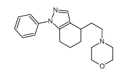 4-[2-(1-phenyl-4,5,6,7-tetrahydroindazol-4-yl)ethyl]morpholine结构式