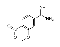 3-methoxy-4-nitrobenzenecarboximidamide Structure
