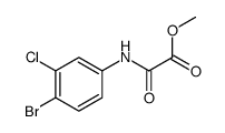 methyl 2-(4-bromo-3-chloroanilino)-2-oxoacetate Structure