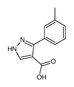 5-(3-methylphenyl)-1H-pyrazole-4-carboxylic acid结构式
