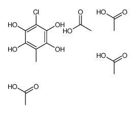 acetic acid,3-chloro-6-methylbenzene-1,2,4,5-tetrol Structure