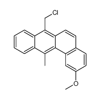 7-(chloromethyl)-2-methoxy-12-methylbenzo[a]anthracene结构式