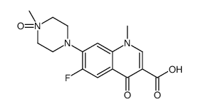 3-Quinolinecarboxylic acid, 6-fluoro-1,4-dihydro-1-(methylamino)-7-(4- methyl-1-piperazinyl)-4-oxo-, N-oxide picture