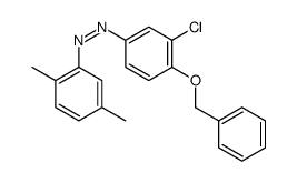(3-chloro-4-phenylmethoxyphenyl)-(2,5-dimethylphenyl)diazene Structure