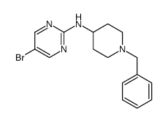 N-(1-benzylpiperidin-4-yl)-5-bromopyrimidin-2-amine Structure