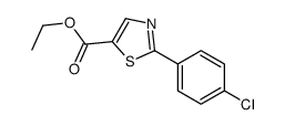 Ethyl 2-(4-chlorophenyl)thiazole-5-carboxylate结构式