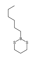 2-hexyl-1,3,2-dithiaborinane Structure
