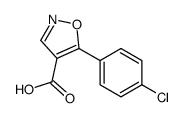 5-(4-chlorophenyl)-1,2-oxazole-4-carboxylic acid Structure