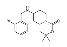 1-Boc-4-(2-溴苄氨基)-哌啶结构式