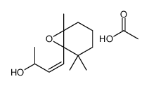 acetic acid,4-(1,5,5-trimethyl-7-oxabicyclo[4.1.0]heptan-6-yl)but-3-en-2-ol结构式