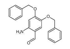 2-amino-4,5-bis(phenylmethoxy)benzaldehyde结构式