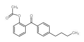 2-ACETOXY-4'-BUTYLBENZOPHENONE结构式