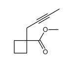 methyl 1-but-2-ynylcyclobutane-1-carboxylate结构式