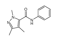 2,4,5-trimethyl-N-phenylpyrazole-3-carboxamide结构式