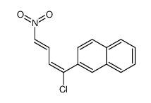 2-(1-chloro-4-nitrobuta-1,3-dienyl)naphthalene Structure