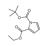 1-O-tert-butyl 2-O-ethyl pyrrole-1,2-dicarboxylate结构式