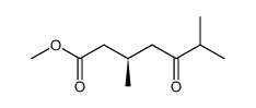 (R)-3,6-Dimethyl-5-oxo-heptanoic acid methyl ester Structure