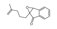 6a-(4-methylpent-4-enyl)-1aH-indeno[1,2-b]oxiren-6-one结构式