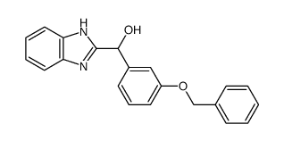 2-(3-benzyloxy-α-hydroxybenzyl)-1H-benzimidazole结构式