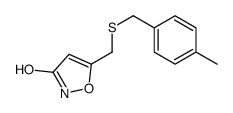 5-[(4-methylphenyl)methylsulfanylmethyl]-1,2-oxazol-3-one Structure