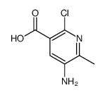 5-Amino-2-chloro-6-Methylnicotinic acid结构式